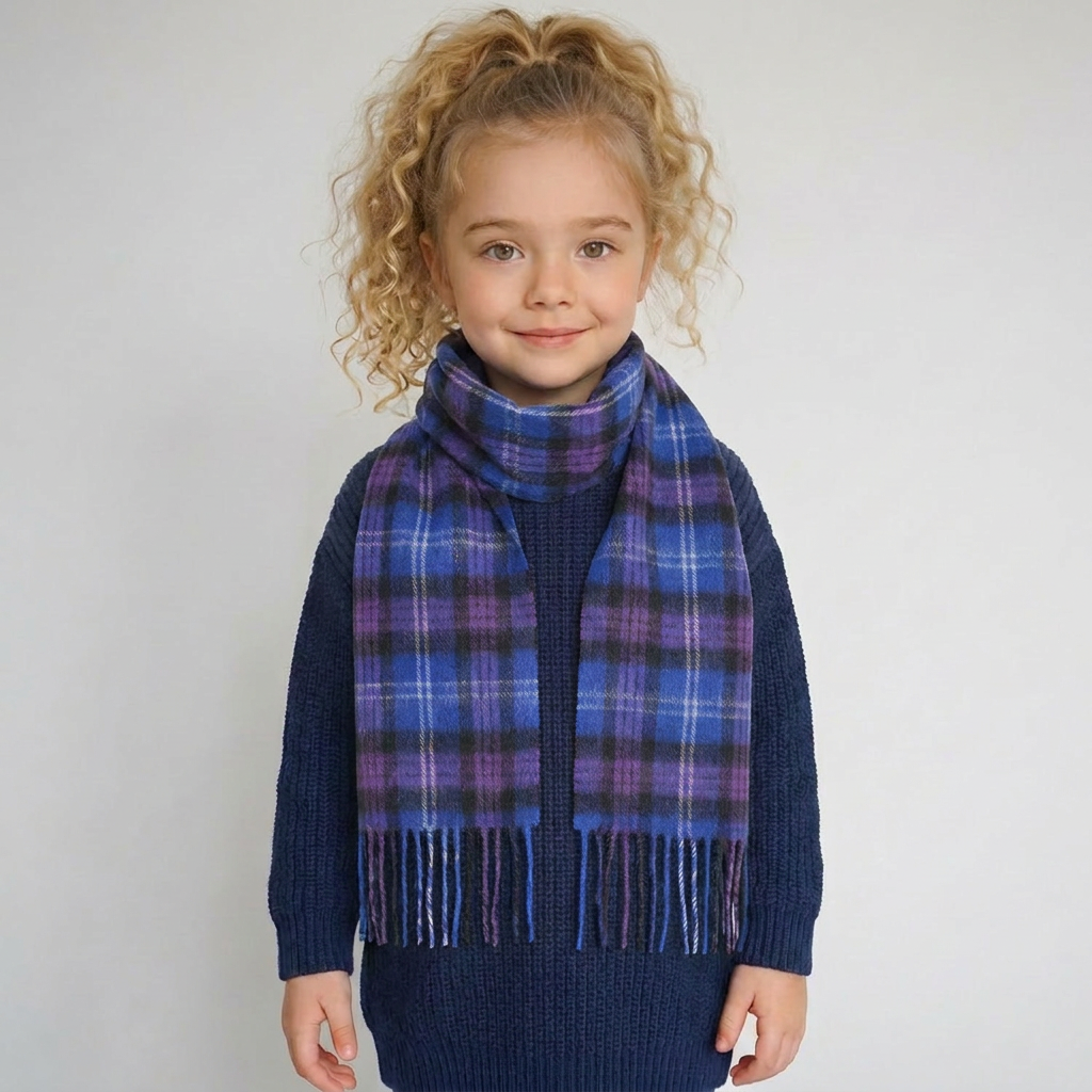 Kids 100% Lambswool Mini Scarf  - Soft Luxury Children’s Scarf - Heritage Of Scotland