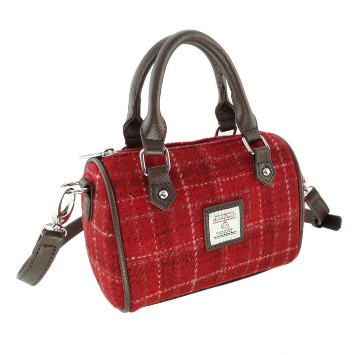 Harris Tweed Kilbride Mini Bowling Bag - Small Shoulder and Handbag