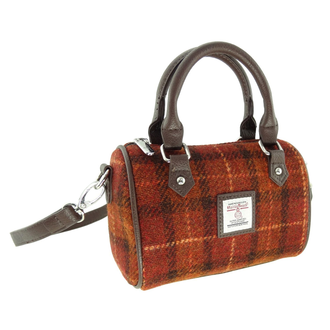 Harris Tweed Kilbride Mini Bowling Bag - Small Shoulder and Handbag