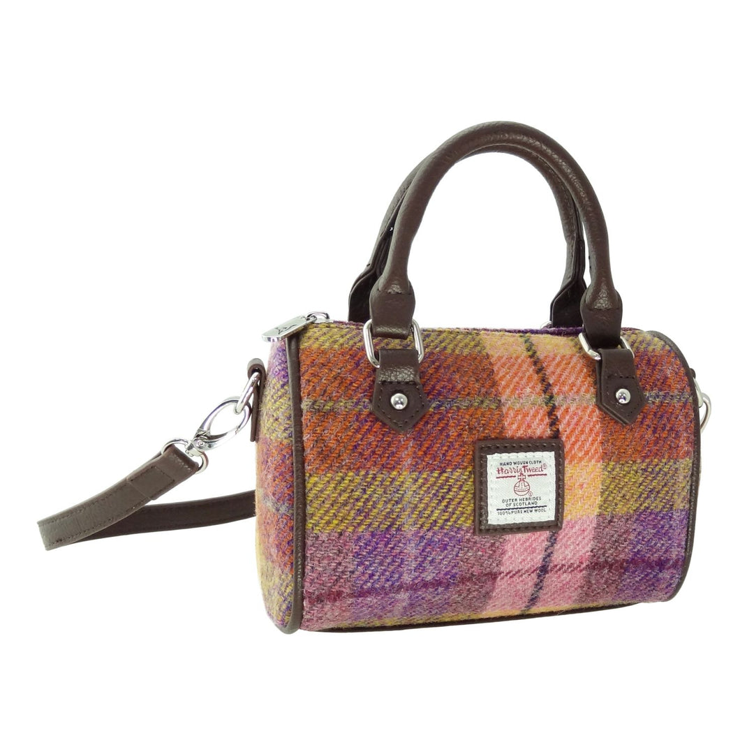 Harris Tweed Kilbride Mini Bowling Bag - Small Shoulder and Handbag