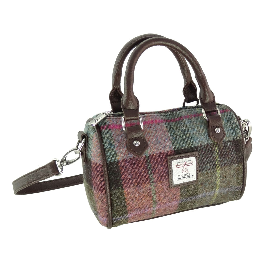 Harris Tweed Kilbride Mini Bowling Bag - Small Shoulder and Handbag