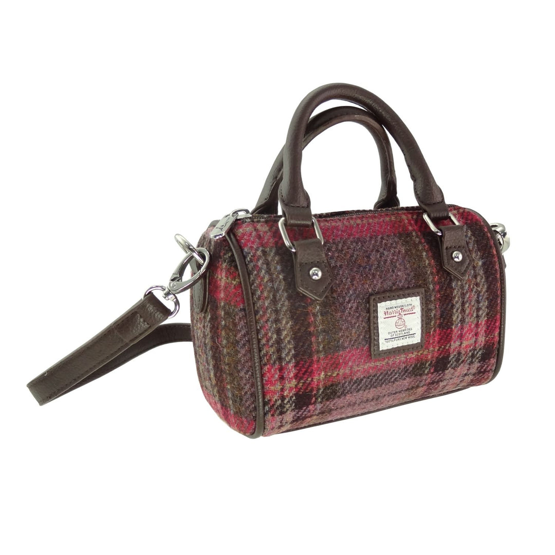 Harris Tweed Kilbride Mini Bowling Bag - Small Shoulder and Handbag