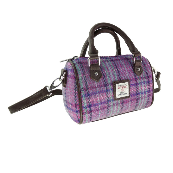 Harris Tweed Kilbride Mini Bowling Bag - Small Shoulder and Handbag