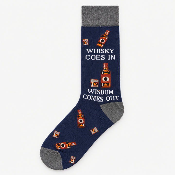 Men’s Luxury Bamboo Socks – Soft, Breathable &amp; Stylish Everyday Comfort - WHISKY NAVY