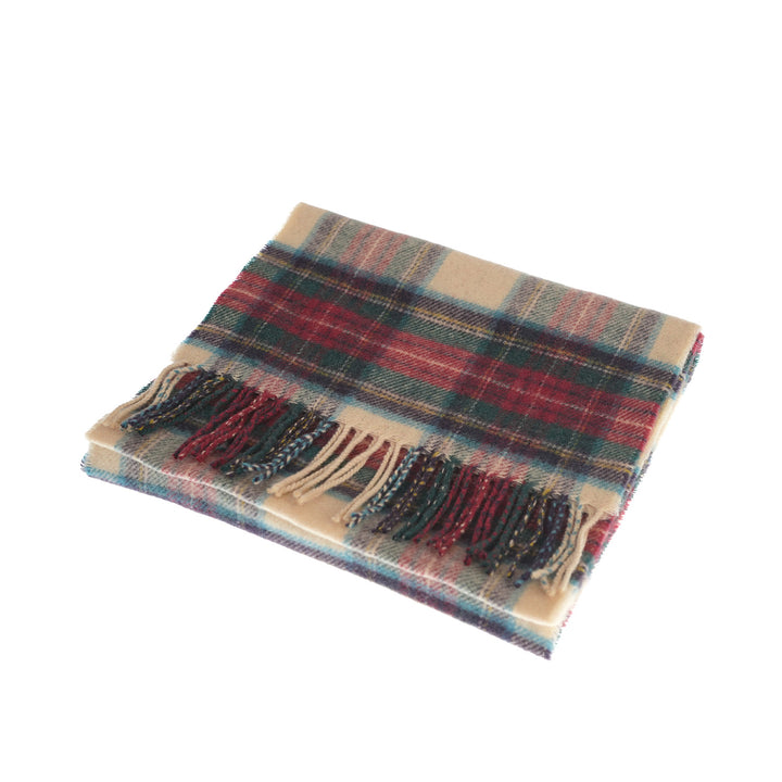 100% Lambswool Scarf – Traditional Tartan &amp; Check Designs - Made in Scotland - Hessian Dress Stewart