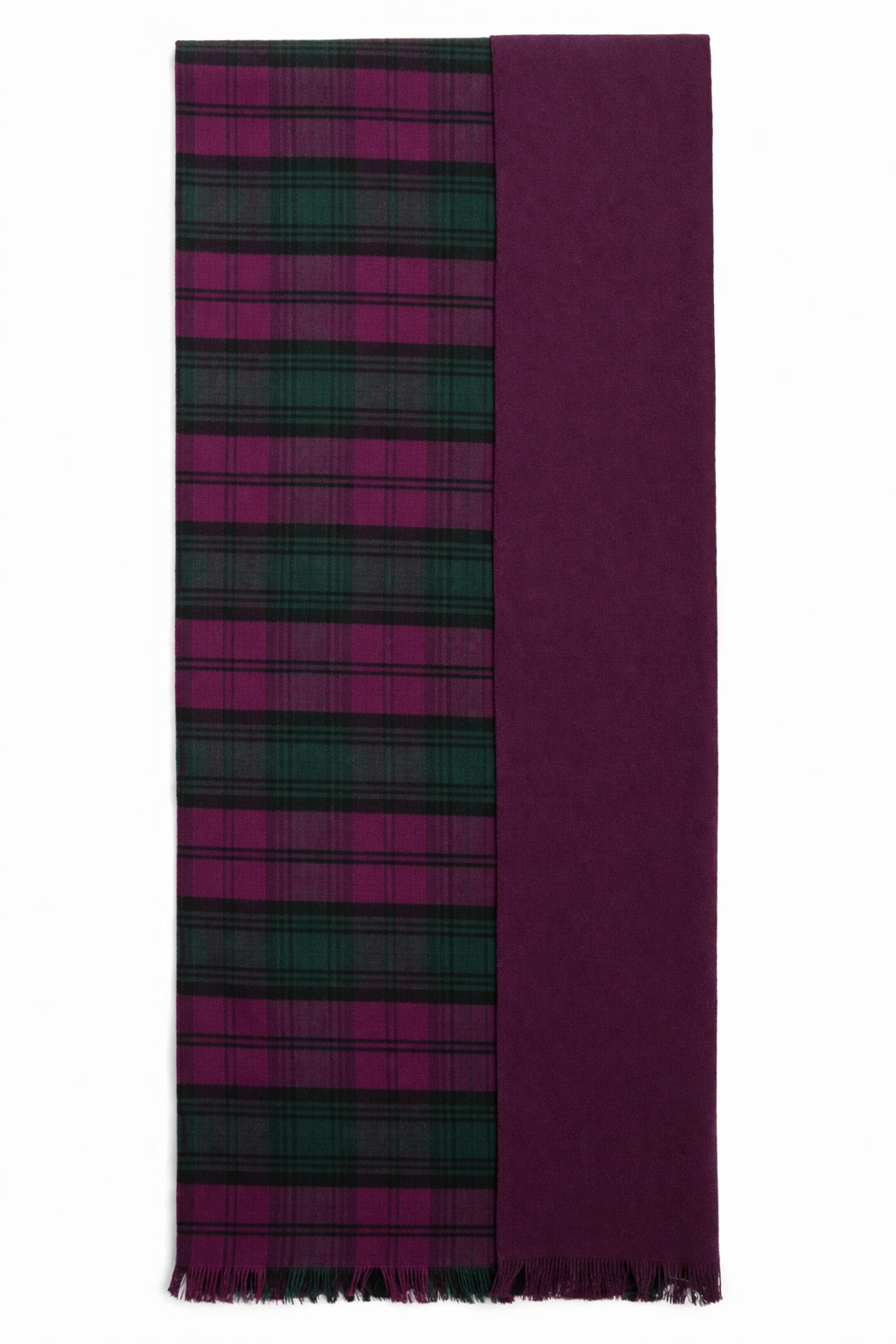 The Highland Wrap: Reversible Ultra-Soft Tartan Stole - Lindsay
