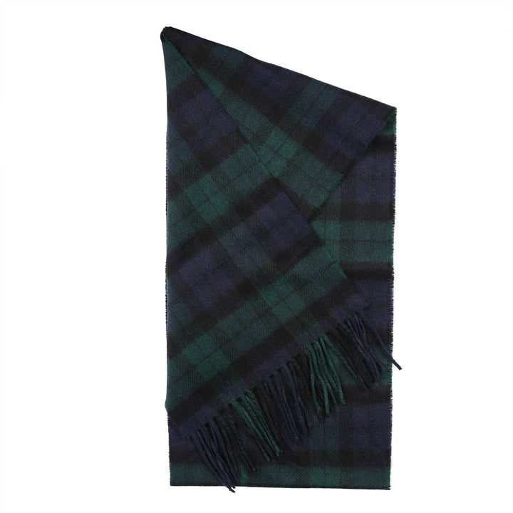 Tartan Weaving Mill 100% Pure Cashmere Scarf – Made in Scotland - BLACK WATCH