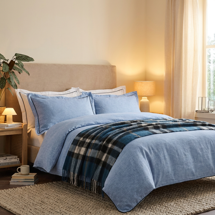 Scottish Tartan Wool-Blend Blanket Throw – Highland Comfort - EXPLODED SCOTTY THOMSON PACIFIC