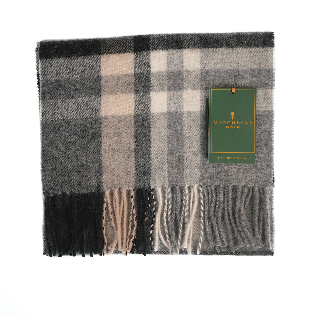 100% Lambswool Scarf – Traditional Tartan &amp; Check Designs - Made in Scotland - Fashion Natural