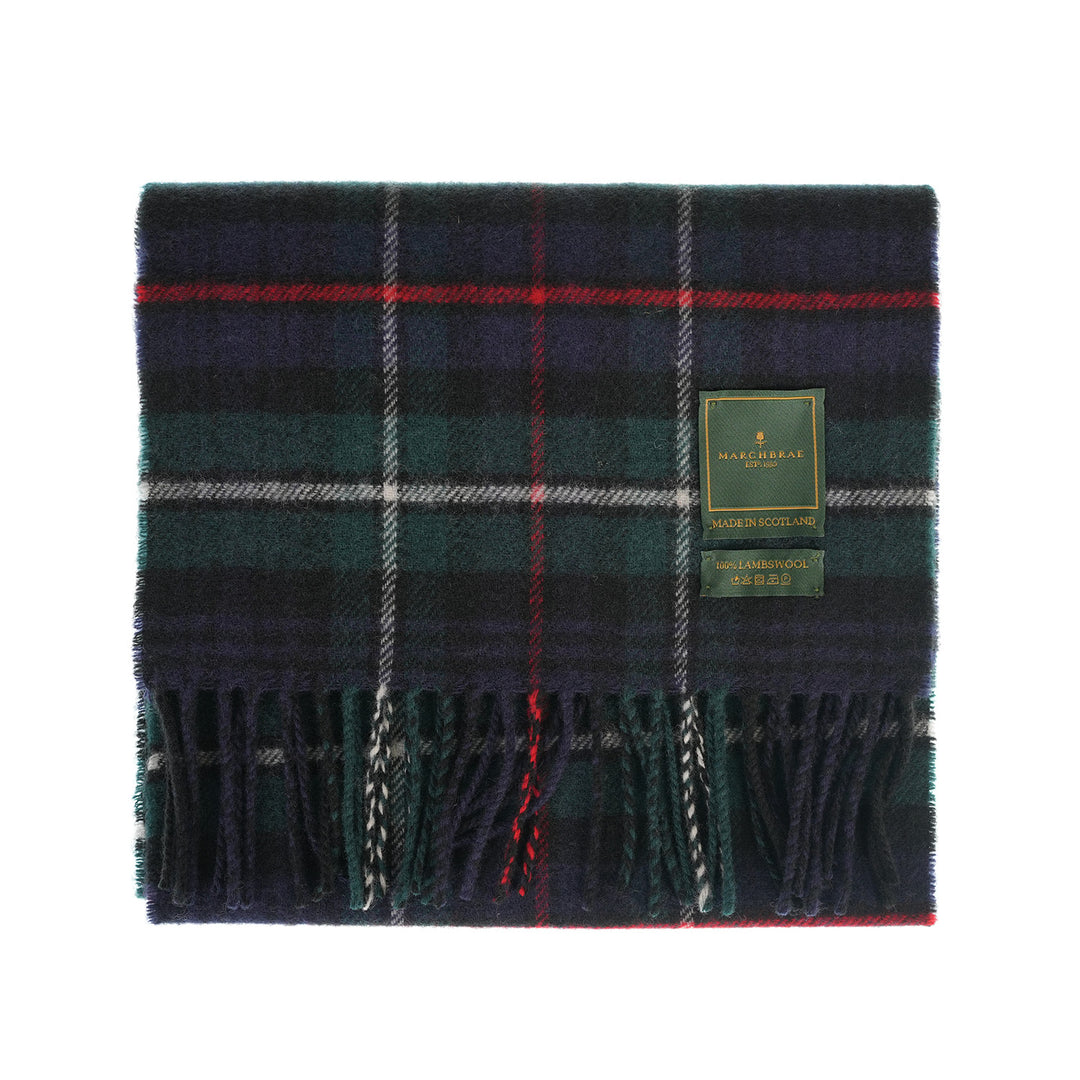 100% Lambswool Scarf – Traditional Tartan &amp; Check Designs - Made in Scotland - Mckenzie