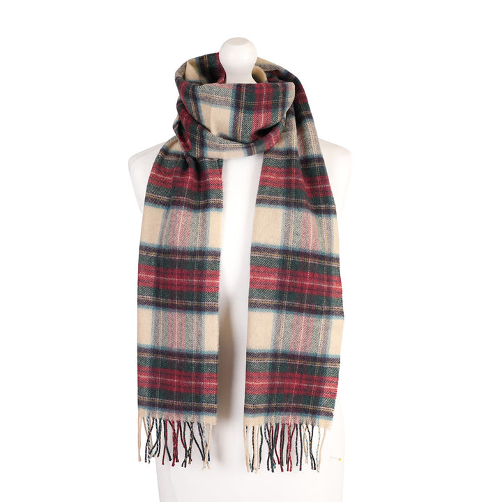 100% Lambswool Scarf – Traditional Tartan &amp; Check Designs - Made in Scotland - Hessian Dress Stewart
