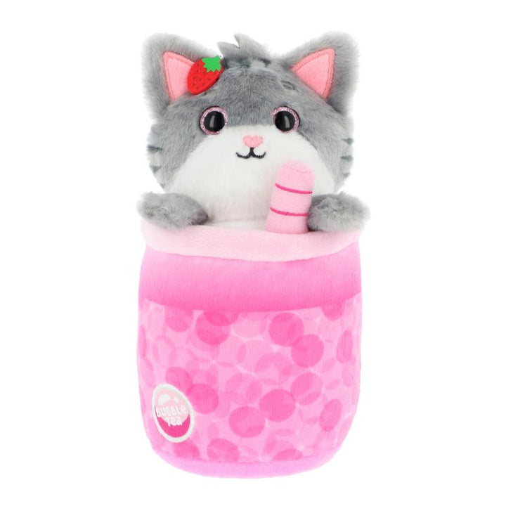 Keel Toys Café Cute Bubble Tea Soft Toys - Cat