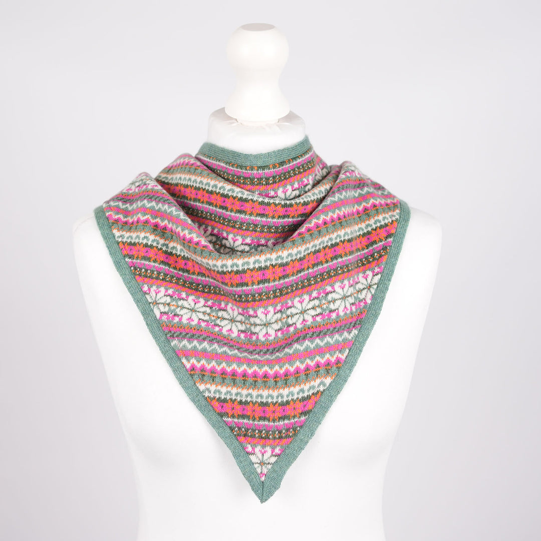 Women’s Lambswool Fair Isle Neck Scarf – Made in Scotland - STRATH