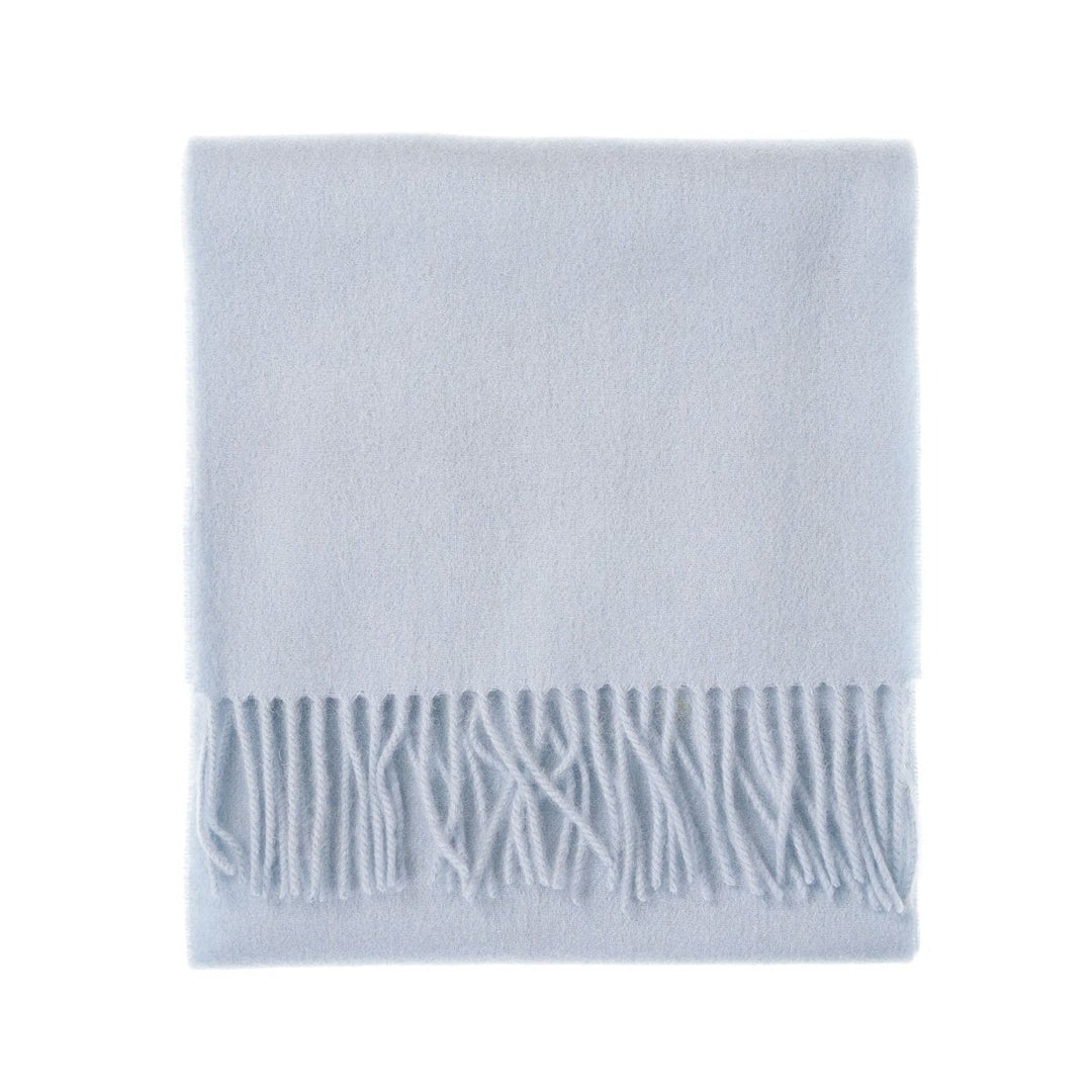 Edinburgh 100% Lambswool Scarf – Premium Soft Wool Wrap - BABY BLUE