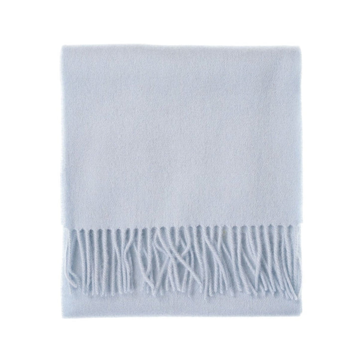Edinburgh 100% Lambswool Scarf – Premium Soft Wool Wrap - BABY BLUE