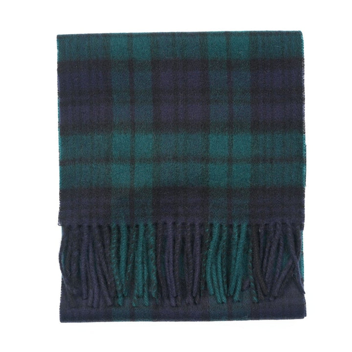 Edinburgh 100% Lambswool Scarf – Premium Soft Wool Wrap - BLACK WATCH