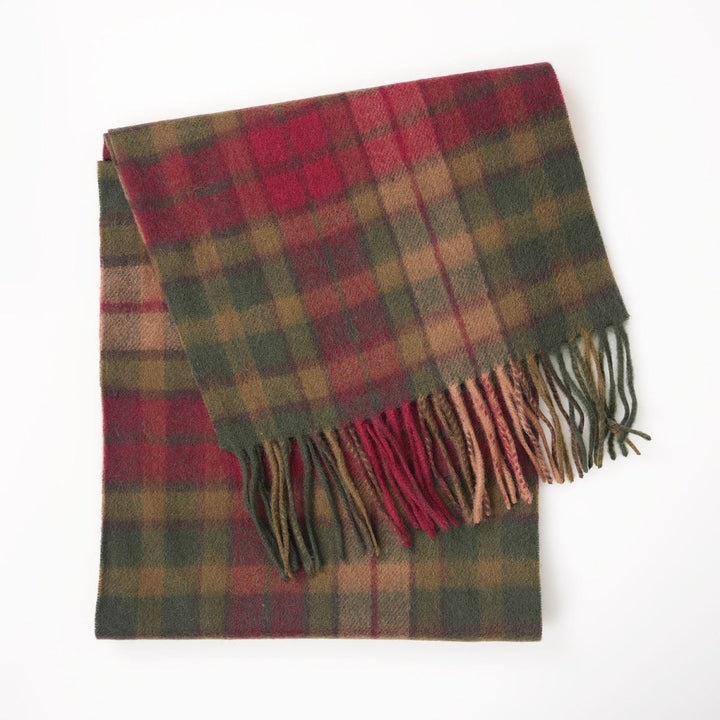 Edinburgh 100% Lambswool Scarf – Premium Soft Wool Wrap - BUCHANAN AUTUMN