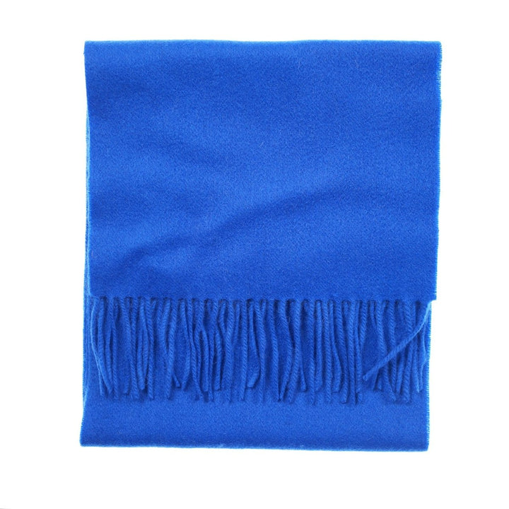 Edinburgh 100% Lambswool Scarf – Premium Soft Wool Wrap - Dazzling Blue