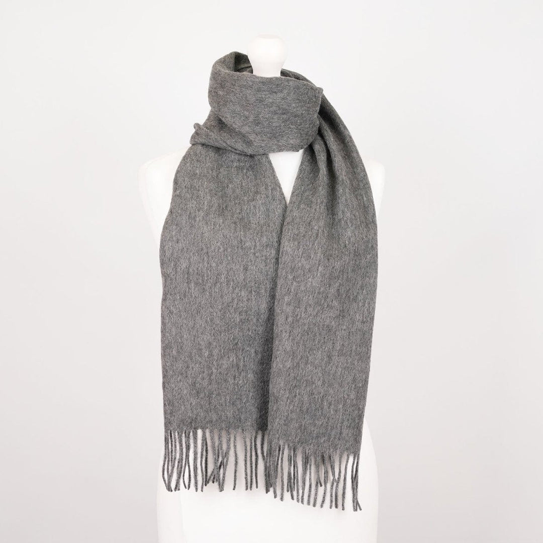 Edinburgh 100% Lambswool Scarf – Premium Soft Wool Wrap - DERBY GREY