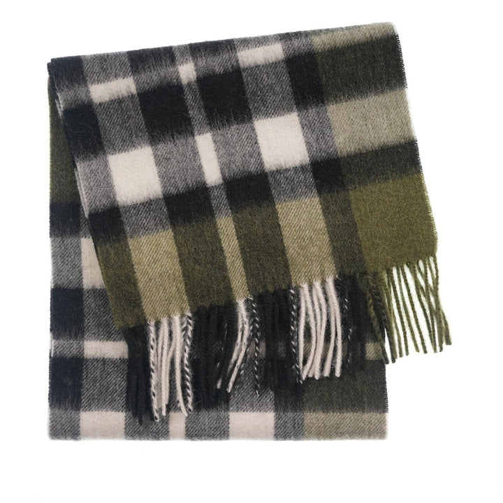 Edinburgh 100% Lambswool Scarf – Premium Soft Wool Wrap - EXPLODED SCOTTY THOMSON CYPRESS