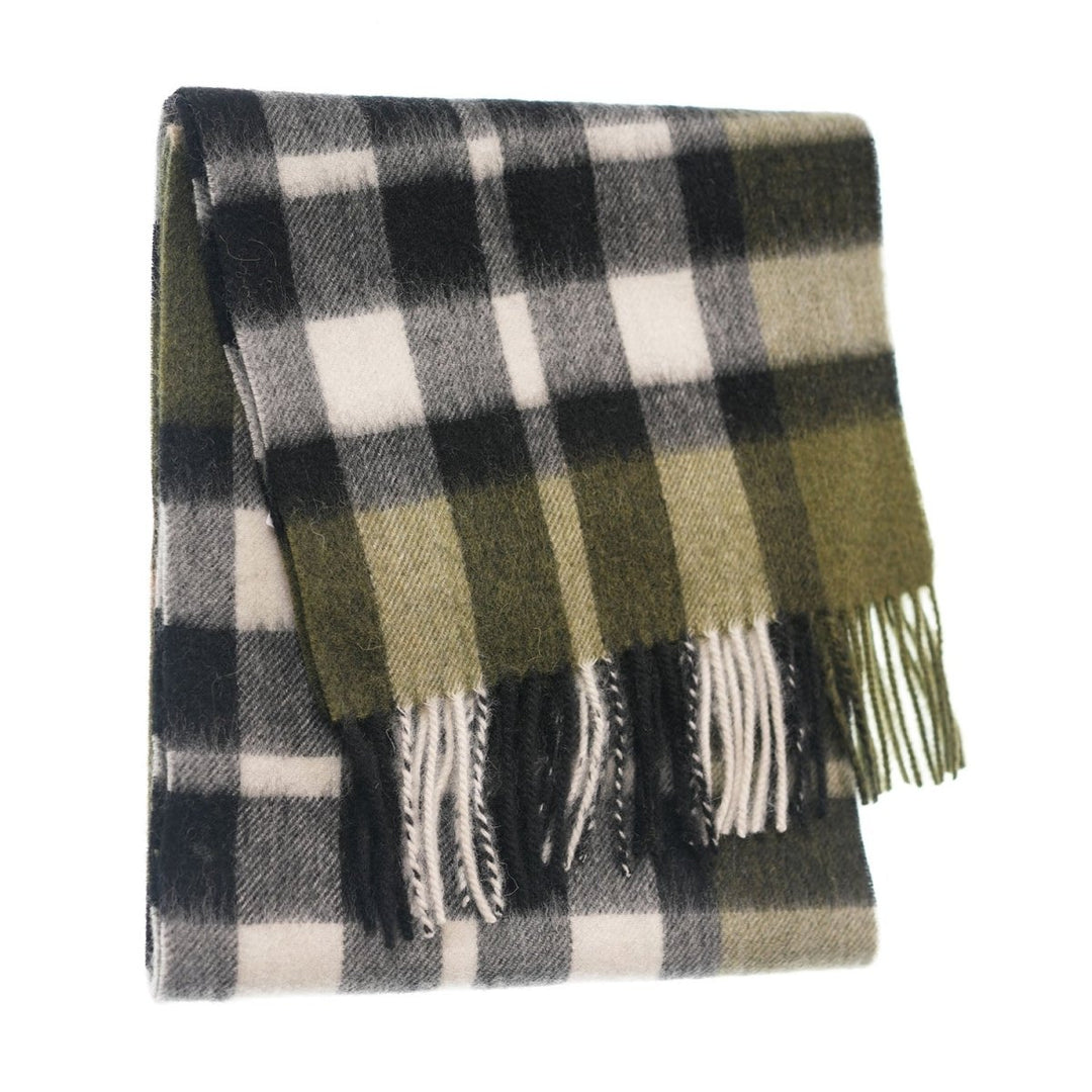 Edinburgh 100% Lambswool Scarf – Premium Soft Wool Wrap - EXPLODED SCOTTY THOMSON CYPRESS