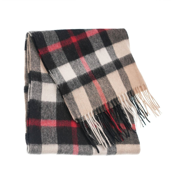 Edinburgh 100% Lambswool Scarf – Premium Soft Wool Wrap - EXPLODED THOMSON CAMEL