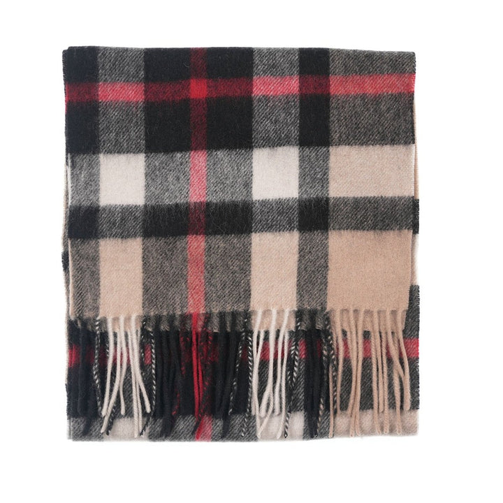 Edinburgh 100% Lambswool Scarf – Premium Soft Wool Wrap - EXPLODED THOMSON CAMEL