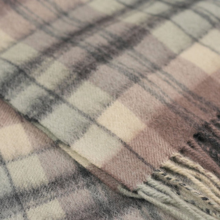 Edinburgh 100% Lambswool Scarf – Premium Soft Wool Wrap - MACDONALD LT GREEN MIX