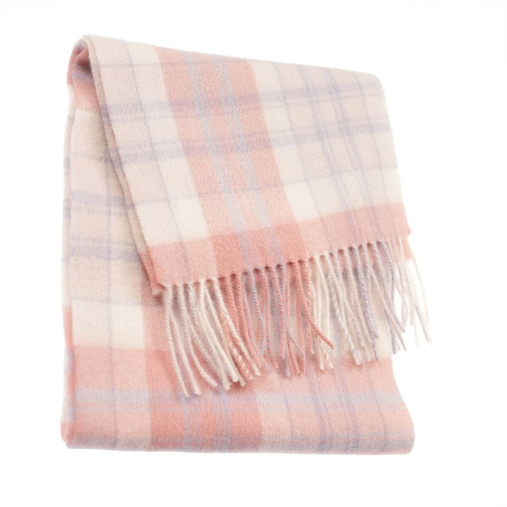 Edinburgh 100% Lambswool Scarf – Premium Soft Wool Wrap - MACDONALD WHITE MIX