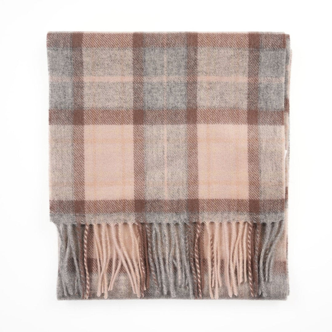 Edinburgh 100% Lambswool Scarf – Premium Soft Wool Wrap - MACKELLAR NATURAL