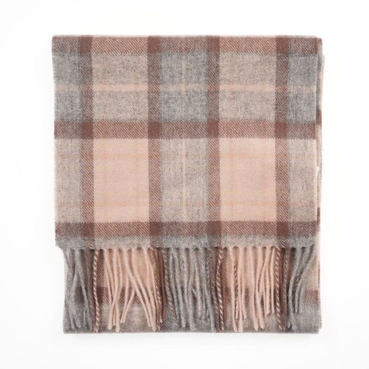 Edinburgh 100% Lambswool Scarf – Premium Soft Wool Wrap - MACKELLAR NATURAL