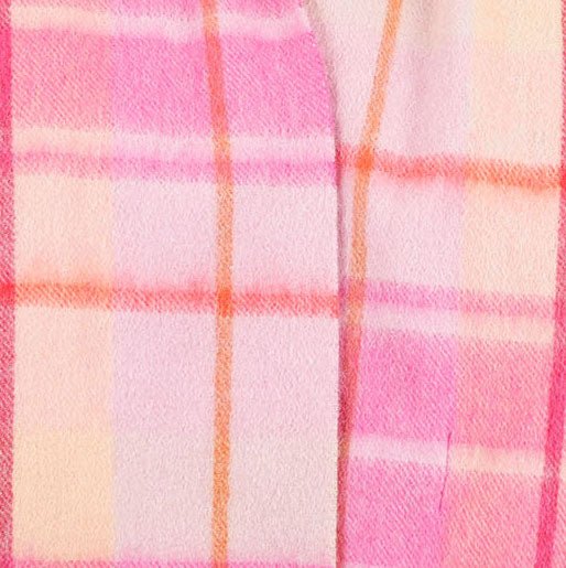 Edinburgh 100% Lambswool Scarf – Premium Soft Wool Wrap - MILL CHECK GINGER