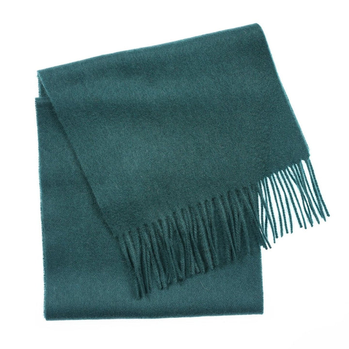 Edinburgh 100% Lambswool Scarf – Premium Soft Wool Wrap - Rainforest