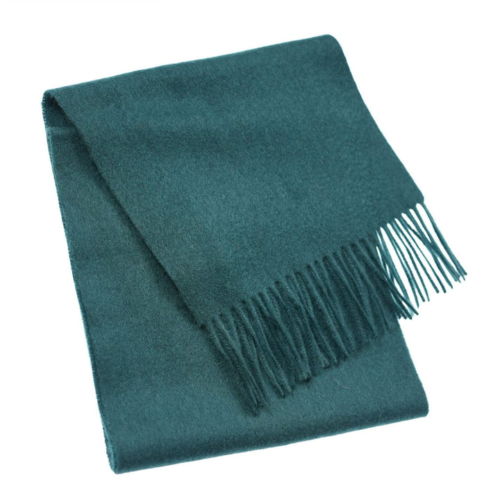 Edinburgh 100% Lambswool Scarf – Premium Soft Wool Wrap - Rainforest