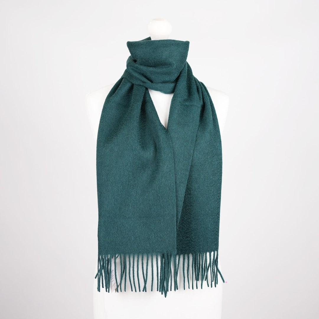 Edinburgh 100% Lambswool Scarf – Premium Soft Wool Wrap - Rainforest