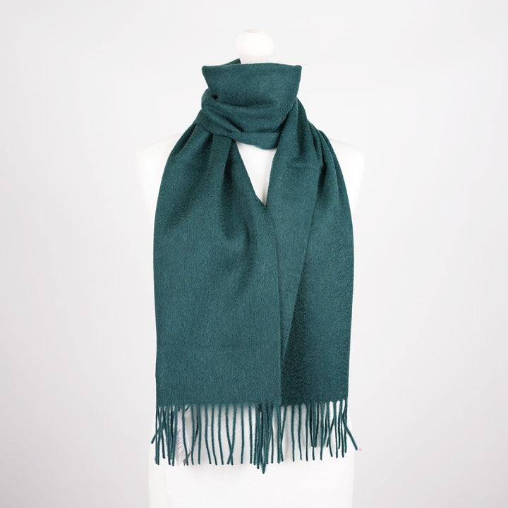 Edinburgh 100% Lambswool Scarf – Premium Soft Wool Wrap - Rainforest