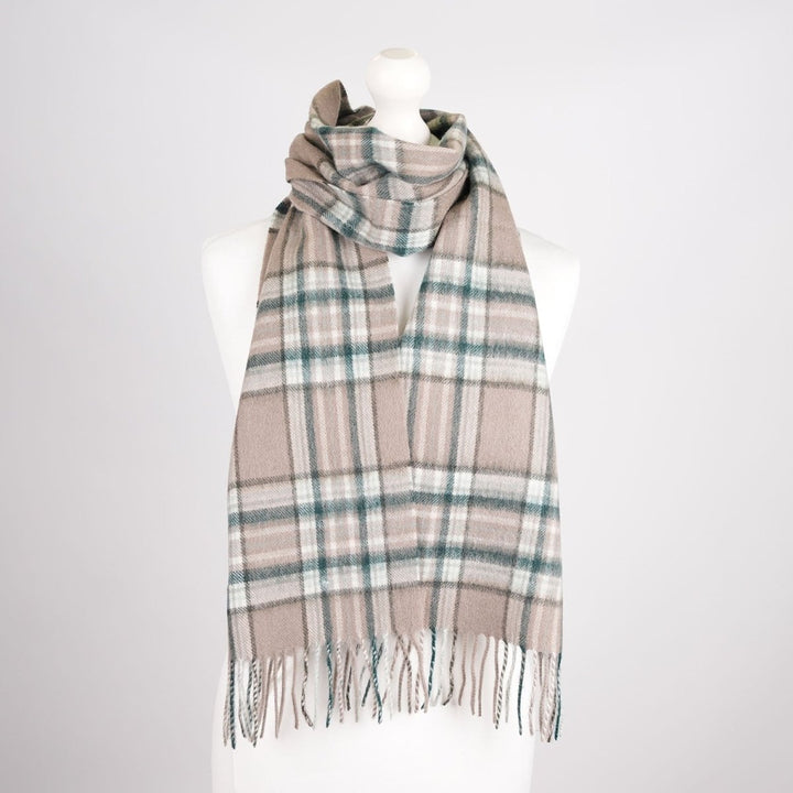 Edinburgh 100% Lambswool Scarf – Premium Soft Wool Wrap - ROYAL STEWART VINTAGE PINK