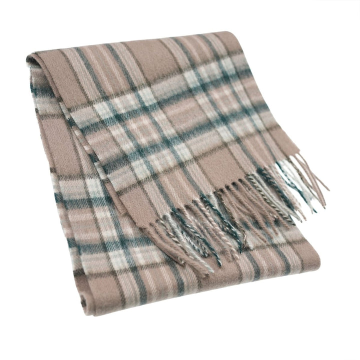 Edinburgh 100% Lambswool Scarf – Premium Soft Wool Wrap - ROYAL STEWART VINTAGE PINK