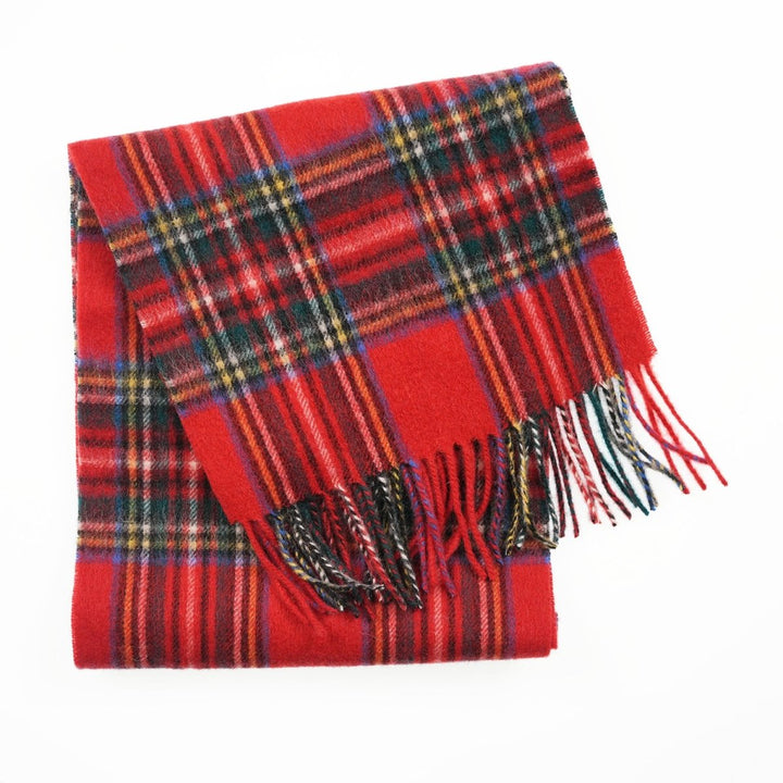 Edinburgh 100% Lambswool Scarf – Premium Soft Wool Wrap - STEWART ROYAL