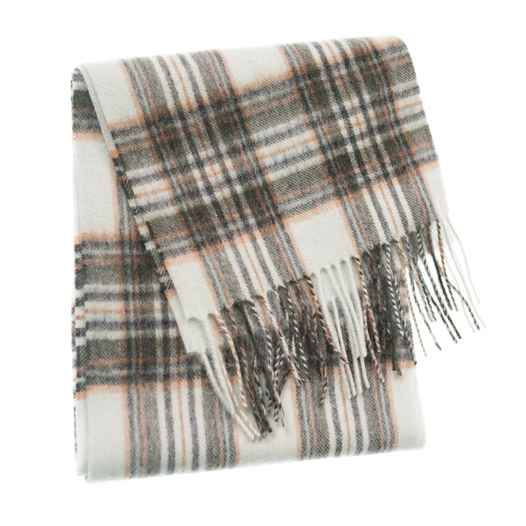 Edinburgh 100% Lambswool Scarf – Premium Soft Wool Wrap - ROYAL STEWART VINTAGE DUCK EGG