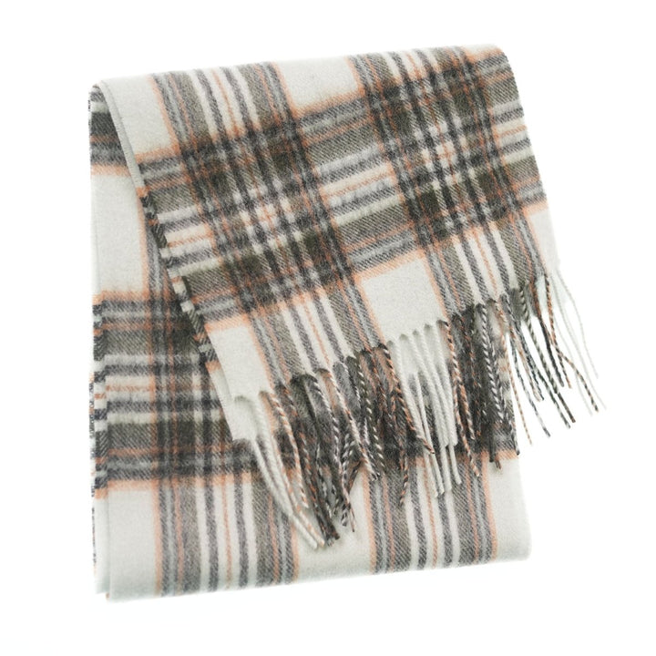 Edinburgh 100% Lambswool Scarf – Premium Soft Wool Wrap - ROYAL STEWART VINTAGE DUCK EGG