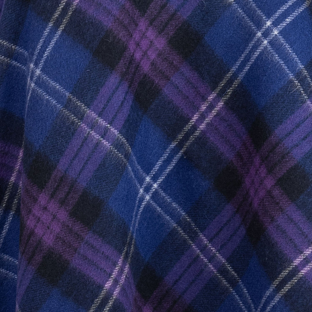 Edinburgh Lambswool Long Tartan Cape - Premium Plaid Wrap - Heritage Of Scotland