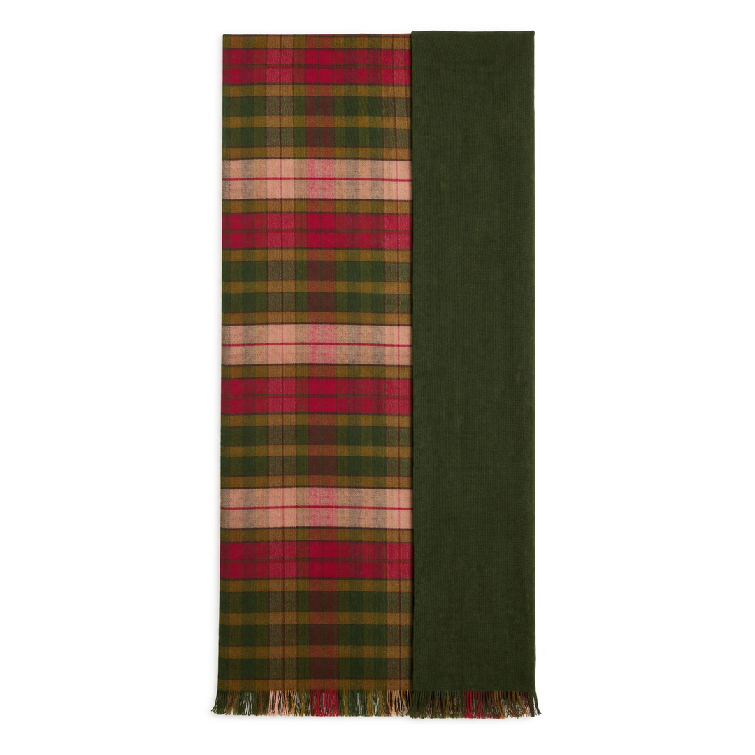 The Highland Wrap: Reversible Ultra-Soft Tartan Stole - Buchanan Autumn