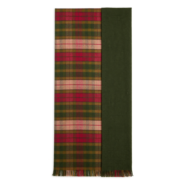 The Highland Wrap: Reversible Ultra-Soft Tartan Stole - Buchanan Autumn