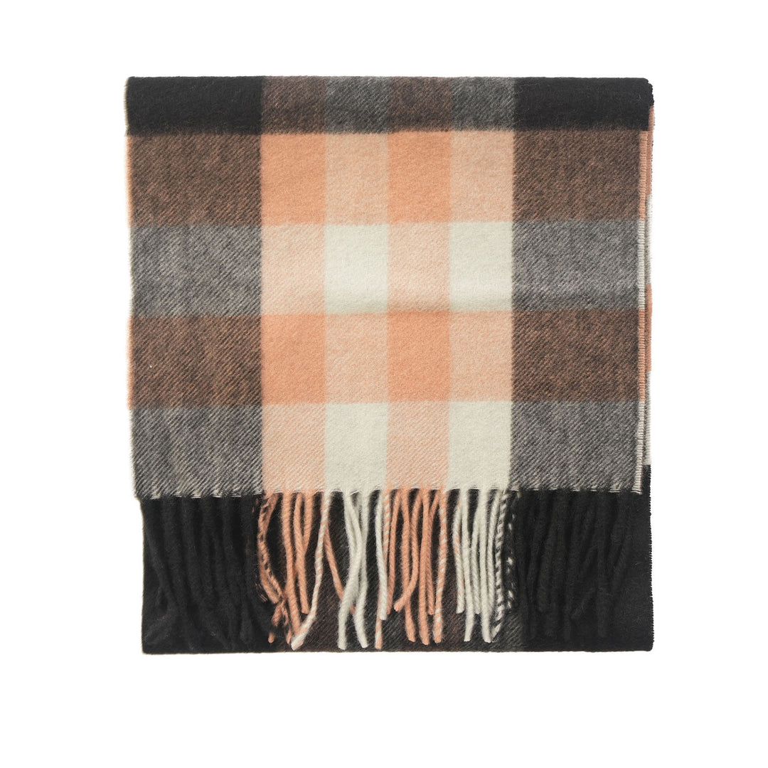 Edinburgh Cashmere Premium Lightweight Scarf - Ultra-Soft Luxury Wrap - BANKFIELD BLACK SPRAY