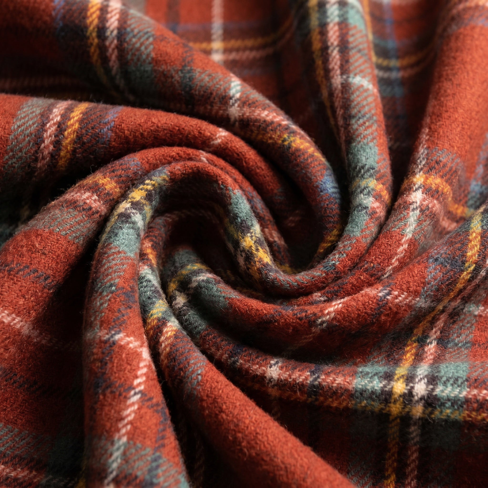 Balmoral Highland Wool Blend Scottish Tartan Blanket Throw - Recycled Wool - STEWART ROYAL ANTIQUE
