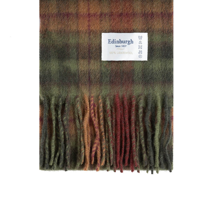 Mini Edinburgh Lambswool Tartan Scarf Buchanan Autumn