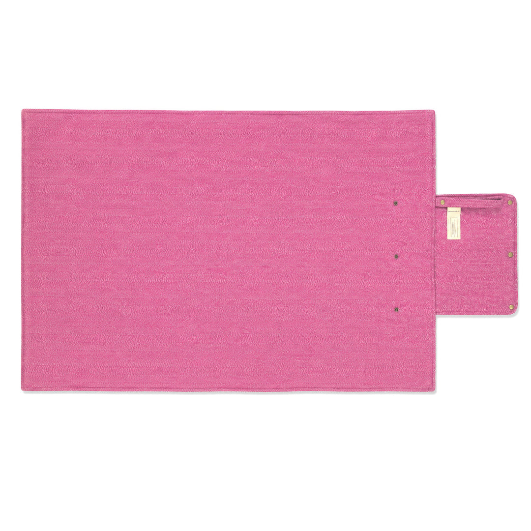 Woodside Travel Picnic Blanket with Carry Strap - Pink