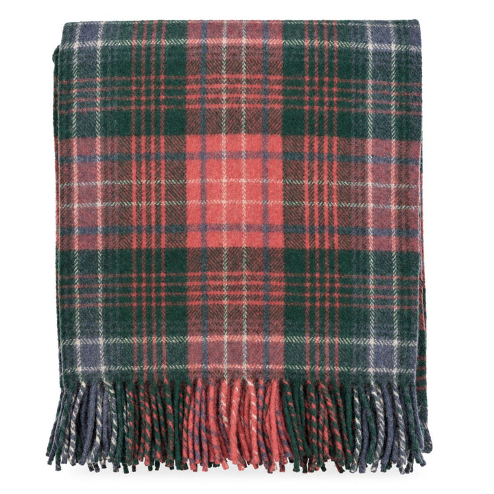 Scottish Tartan Wool-Blend Blanket Throw – Highland Comfort - WILSON ANCIENT