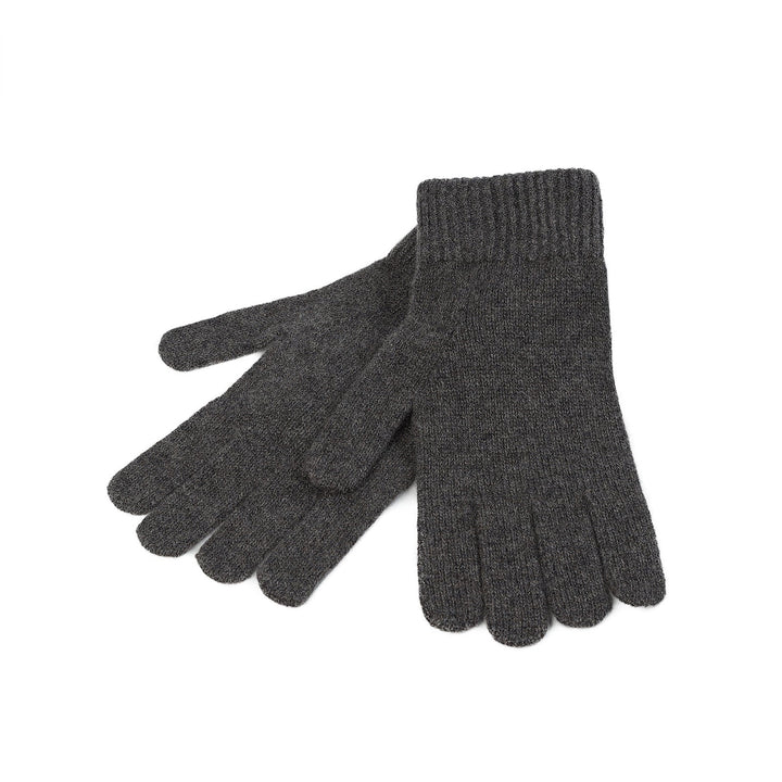 100% Cashmere Plain Glove Gents Ptarmigan - Dunedin Cashmere